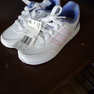 Little girls size 11 Adidas sneakers new with tags